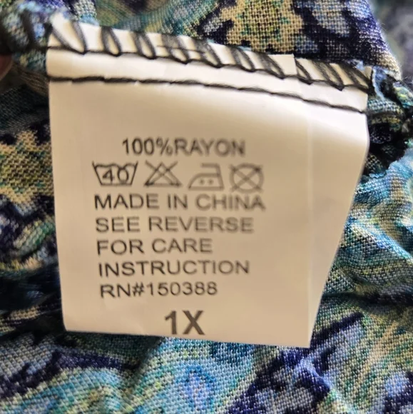 STUNNING BLUE & GREEN PAISLEY MAXI DRESS 💙💚 - Picture 10 of 11